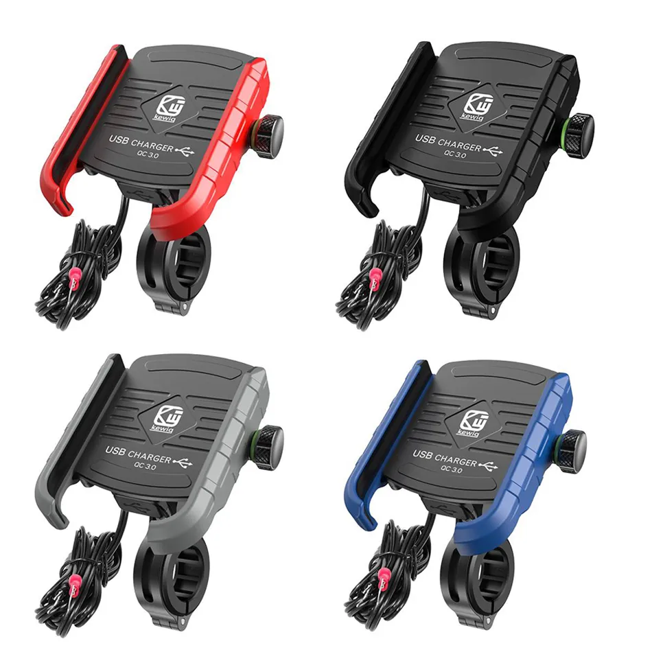 Supporto per supporto per supporto per telefono cellulare per moto con caricatore USB QC3.0 impermeabile per telefono cellulare per moto GPS M8