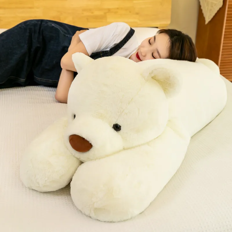 Oreiller d'ours polaire doux DMurcia pour enfants, peluche Kawaii, jouets en peluche, point de beurre, décor mignon, cadeau d'anniversaire et de Noël  26