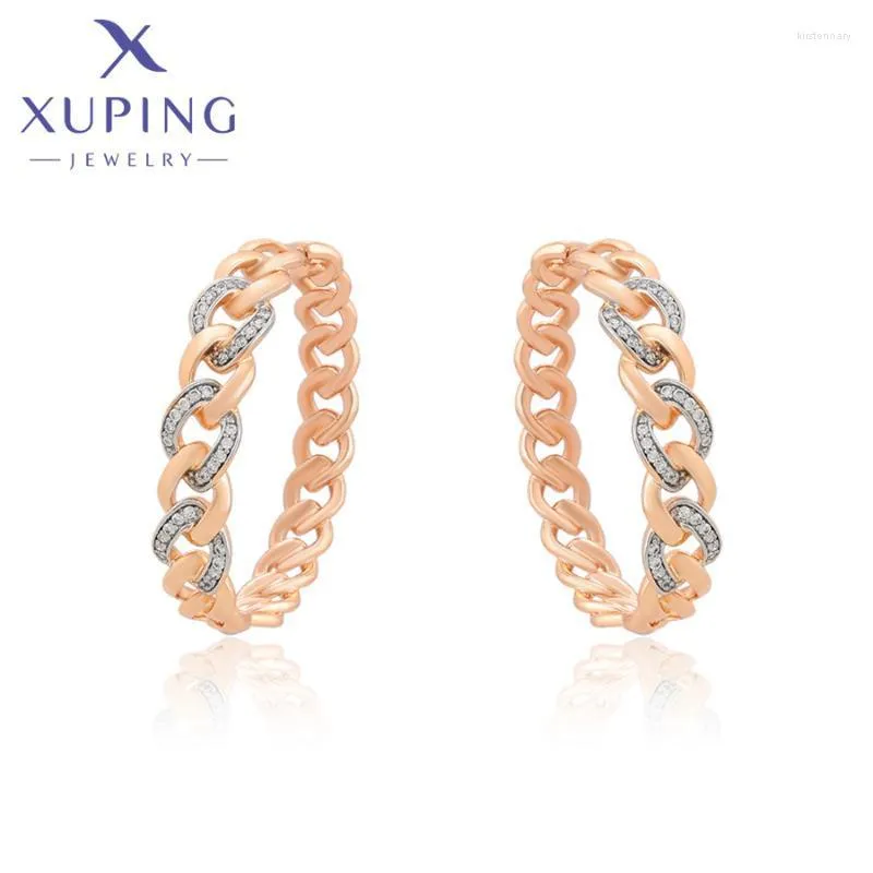 Hoop & Huggie Xuping Jewelry Elegant Fashion Multicolor Plated Earrings For Women Girl Gift A00860548Hoop Kirs22