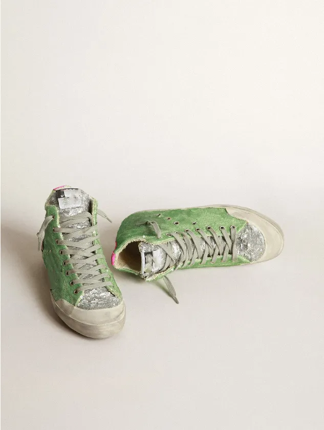 Italian Leather High Top Sneakers - Zebra Print, Limited  display picture 1