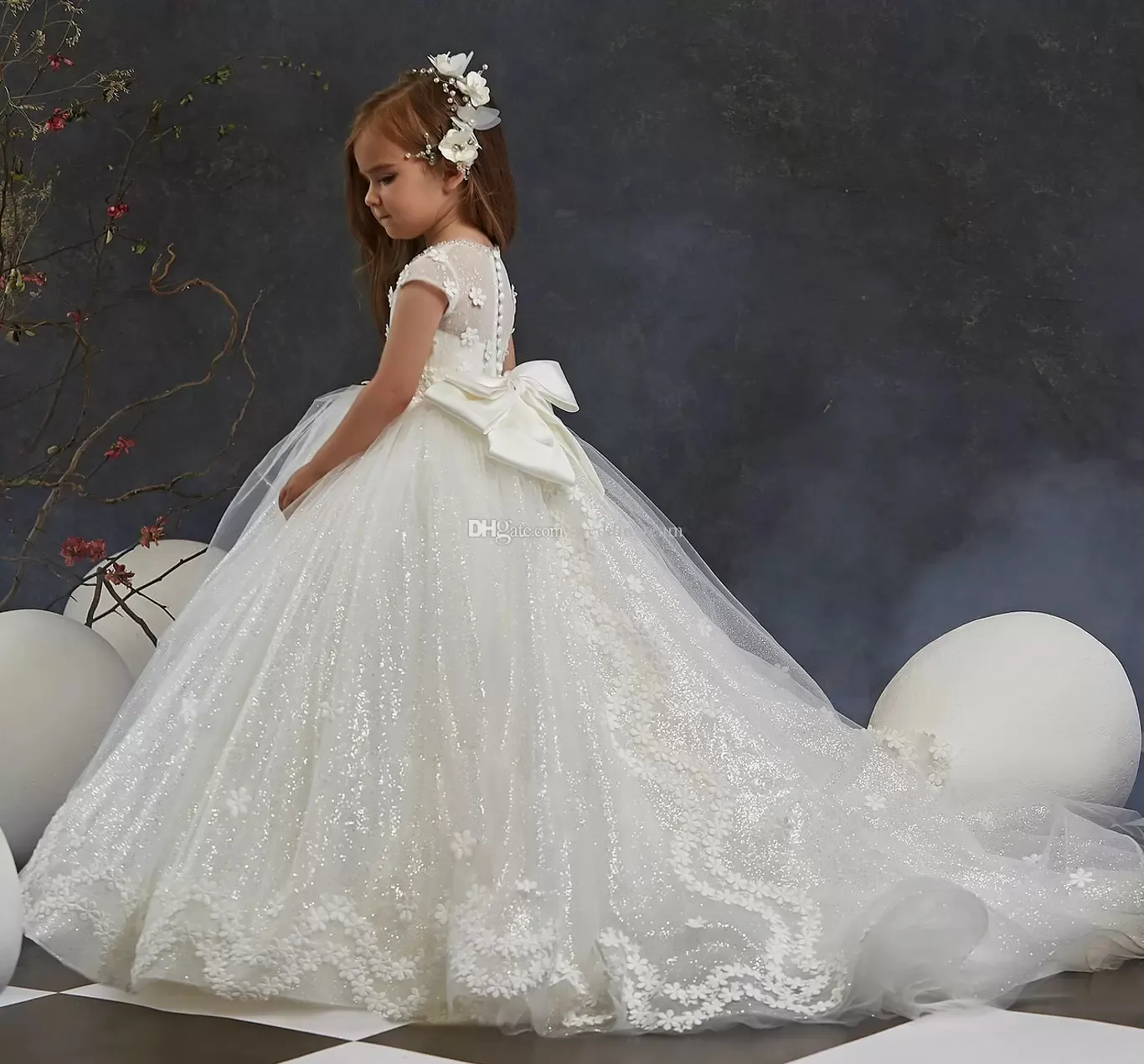 Gzcdress Princess Flower Girls Dress Lace Long Sleeves Country Wedding  Party Toddler Formal Ball Gowns Champagne : Amazon.ca: Clothing, Shoes &  Accessories