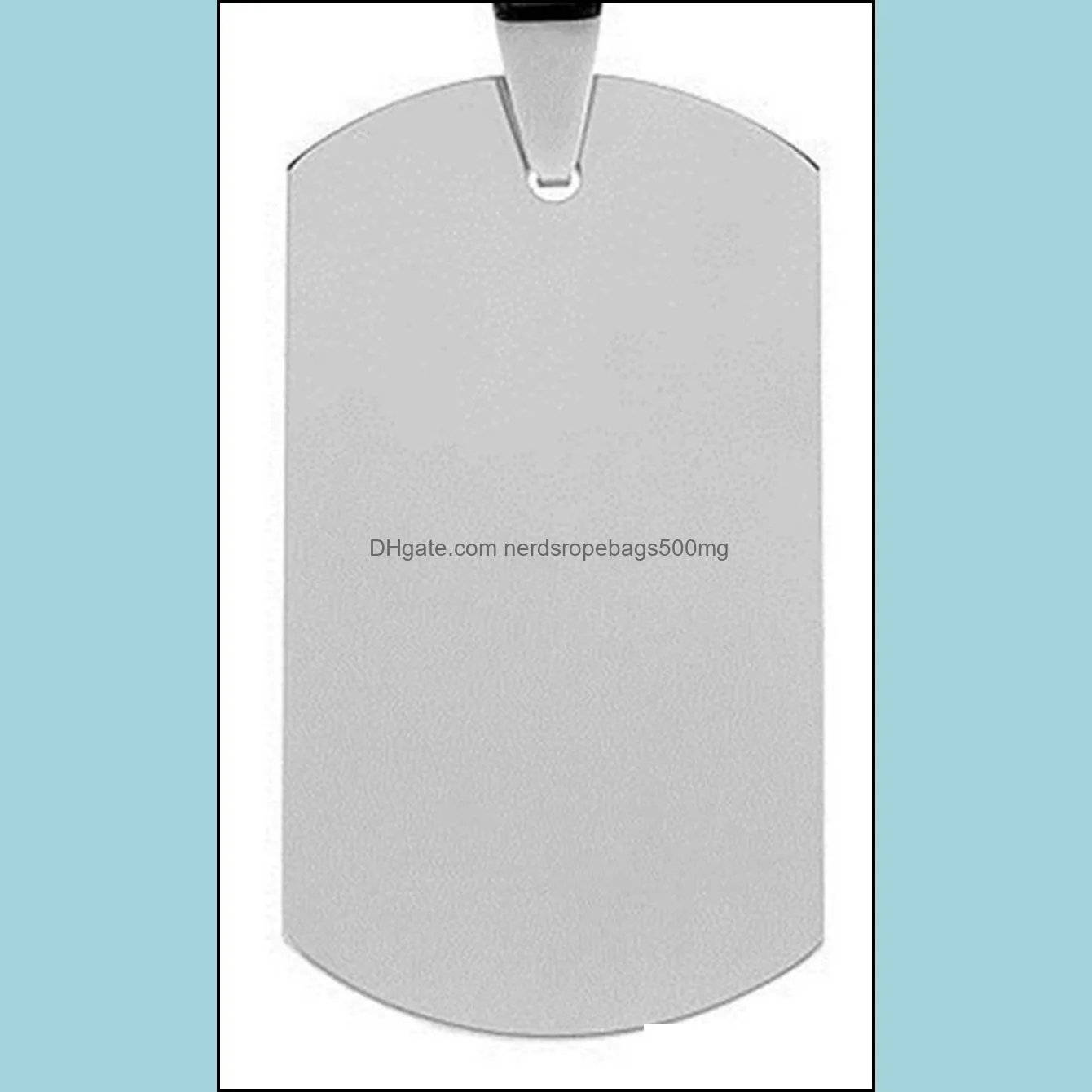 Stainless Steel Cat Dog Tag Casual Military Shape Blank Military Cards High Hardness Pet Tags Hot Sale 2gg BB