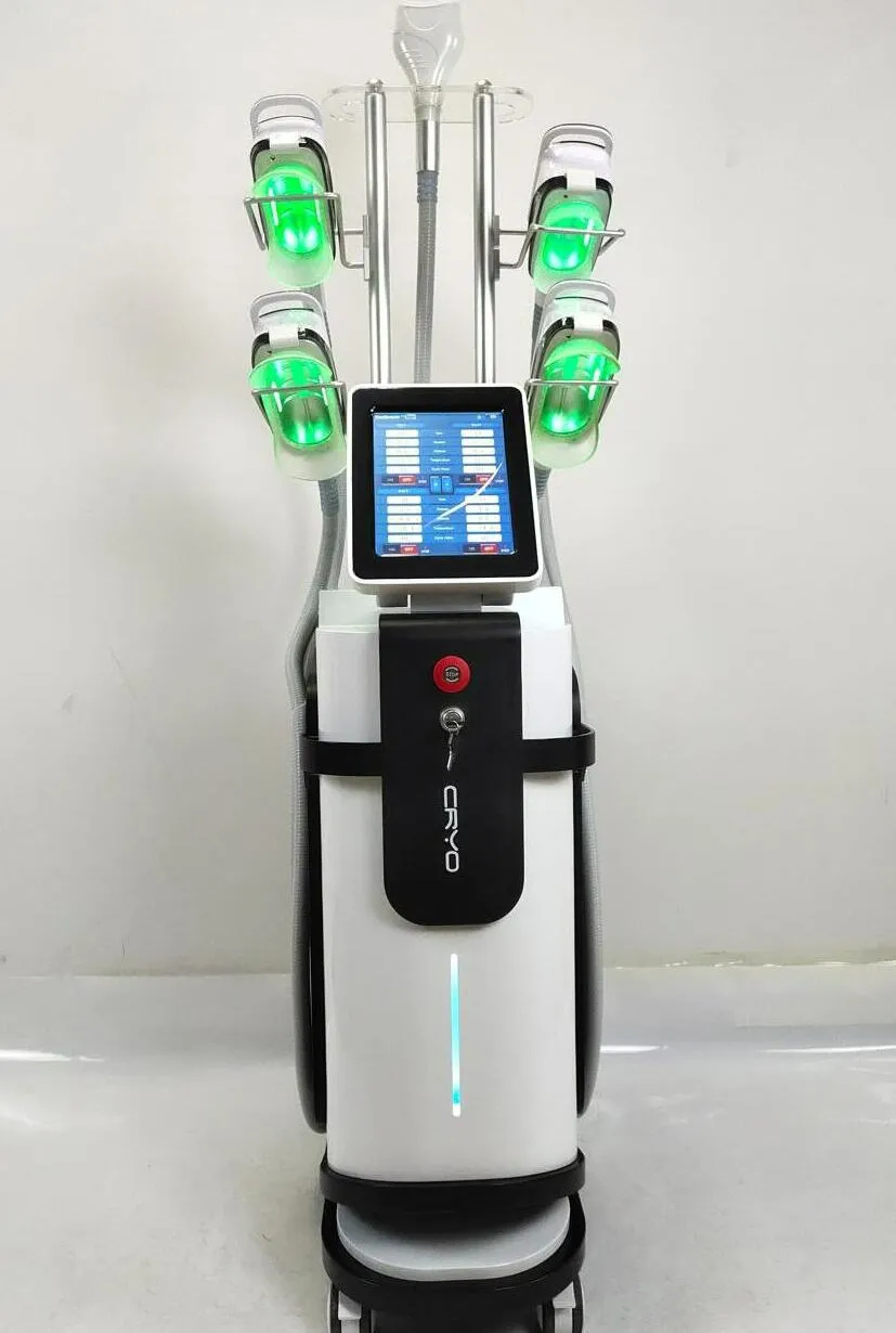 Puissant système d'amincissement du corps cryo 360 Cryolipolyse Machine de réduction de la cellulite par congélation Machines de congélation des graisses Double élimination du menton Perte de graisse avec cavitation 40K RF