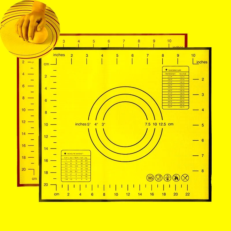 マットパッド再利用可能なシリコンベーキングマットをローリングするためのパッドピザメーカーペストリーキッチンガジェットベイクウェアニーズアクセサリーマット