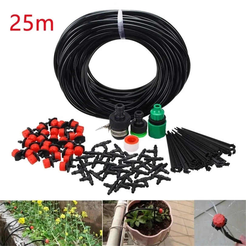 Kit D'Irrigation Goutte à Goutte Automatique 25/30/50m - Arrosage Jardin Et Plantes Avec Tuyaux 4mm