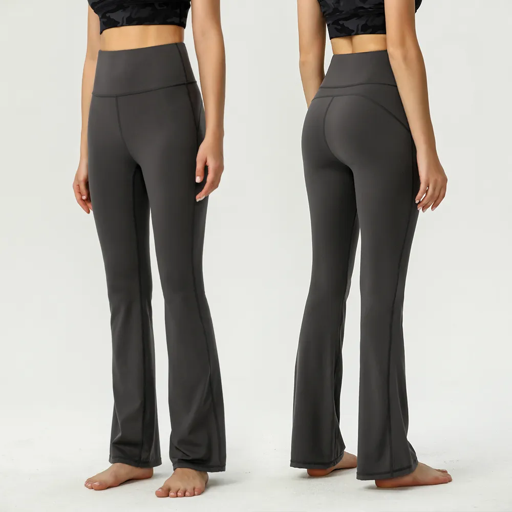 Lulu Groove Womens High Waist Flared Bell Bottom Track Pants Tight Height  Elastic For Running, Yoga, And Control Workouts 4 Way Stretch From  Smartears, $22.11