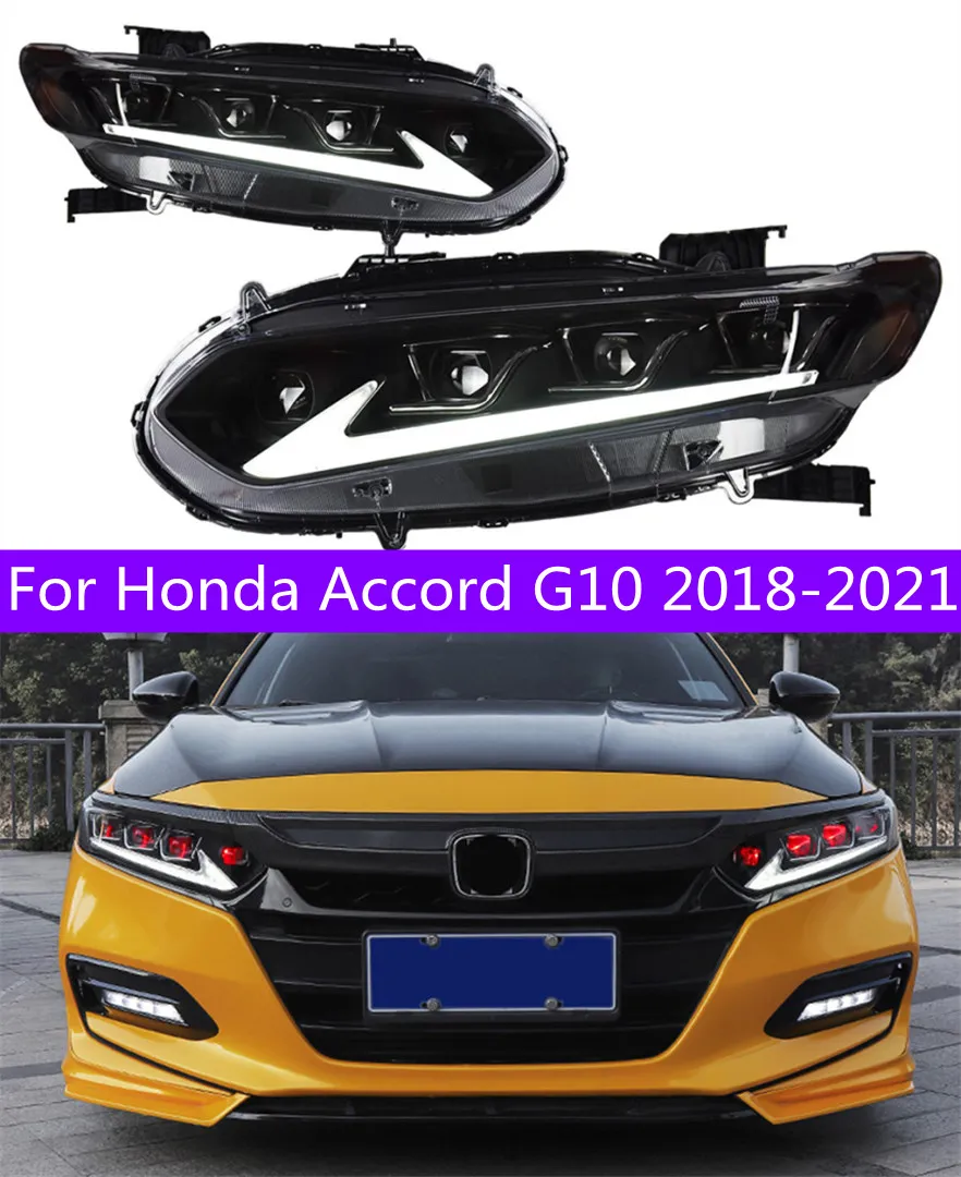 Faro LED per automobile per Honda Accord G10 20 18-2022 Fendinebbia a LED Abbaglianti Luce di marcia diurna Aggiornamento