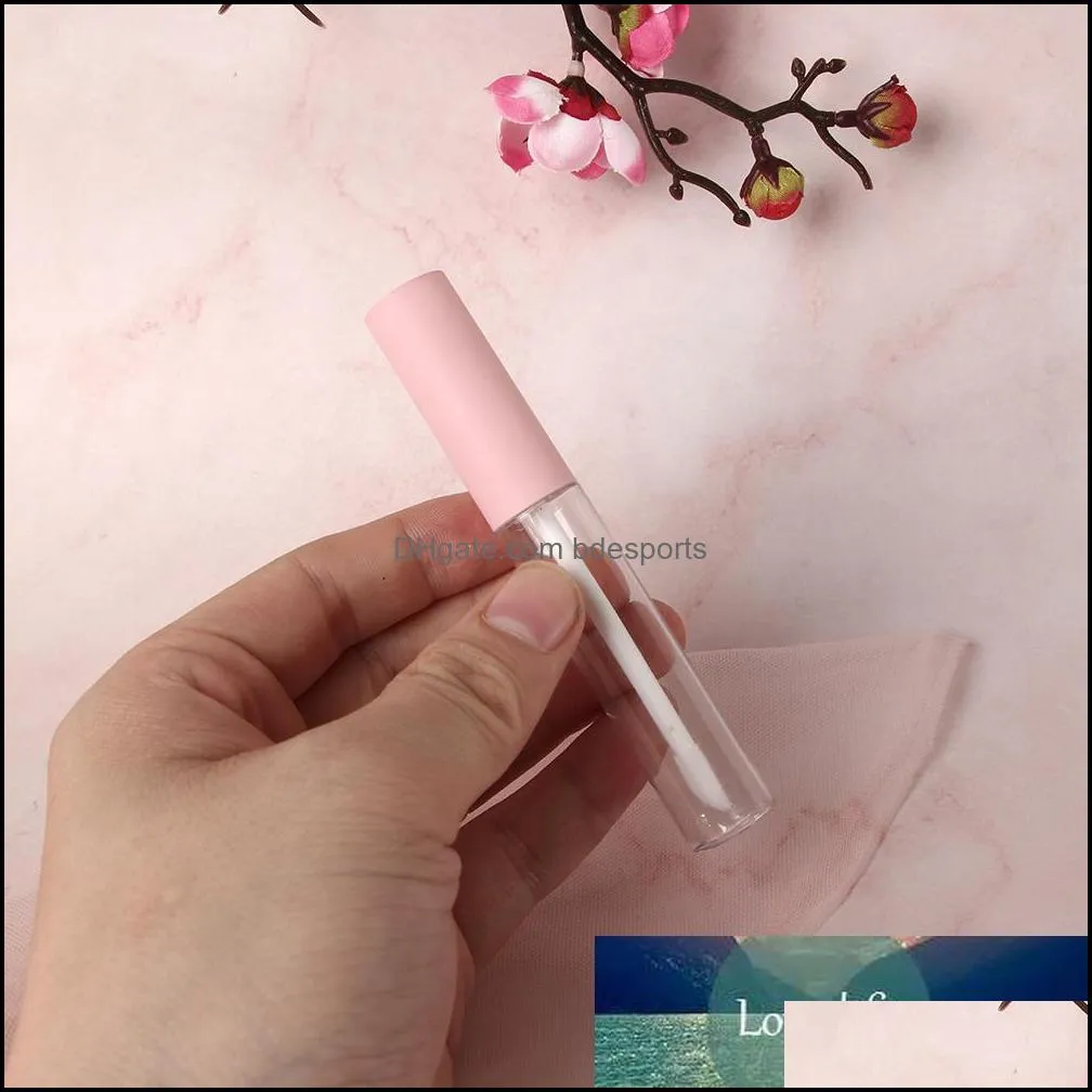 1pc 10ml Empty Round Lip Gloss Tube with Wand Applicator Refillable Plastic Lipstick Lip Balm Bottles Vials DIY Container New