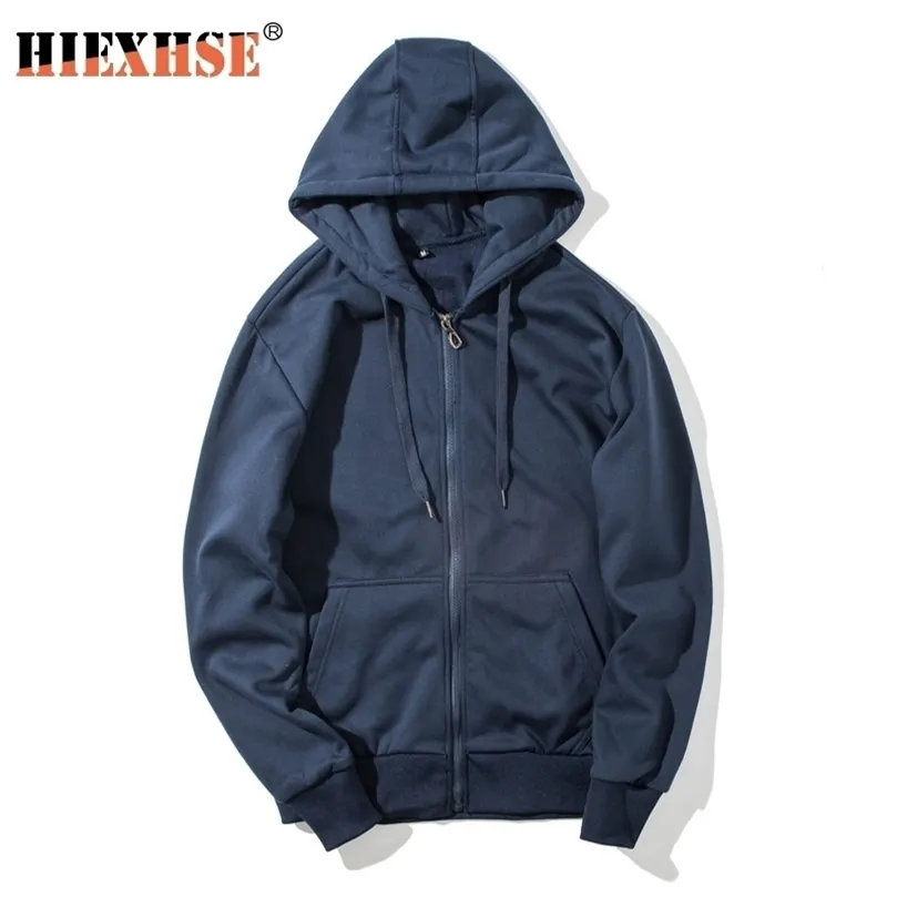 Warme Fleece Hoodies Männer Sweatshirts Frühling Herbst Feste Schwarze Farbe Hip Hop Streetwear Hoody Mann Kleidung SZIE M-3XL 201201