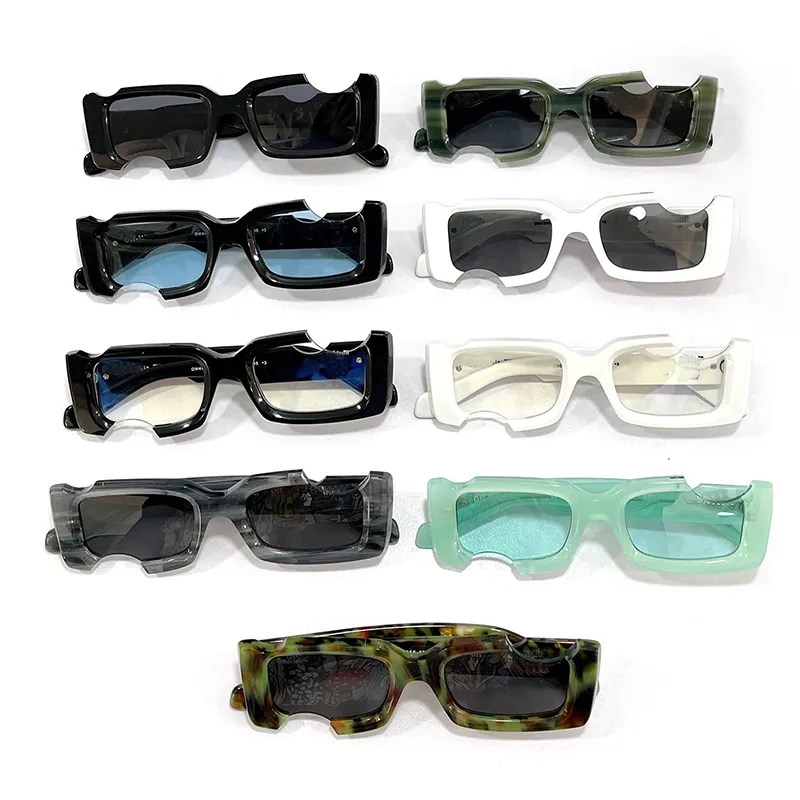 Occhiali Da Sole Rettangolo Retrò Uomini, Occhiali Da Sole Di