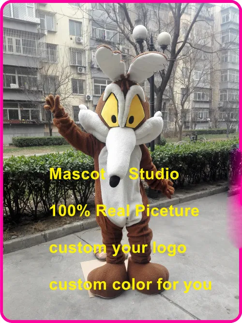 Coyote Mascot Costume Custom Fancy Costume Anime Kits Mascotte Cartoon Theme Fancy Dress 41622