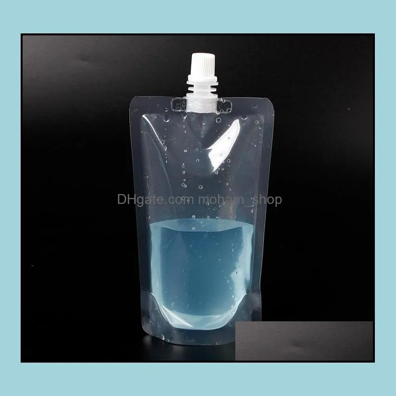 250ml stand-up plastic drink packaging bag spout pouch for juice milk coffee beverage liquid packing bag drink pouch sn246