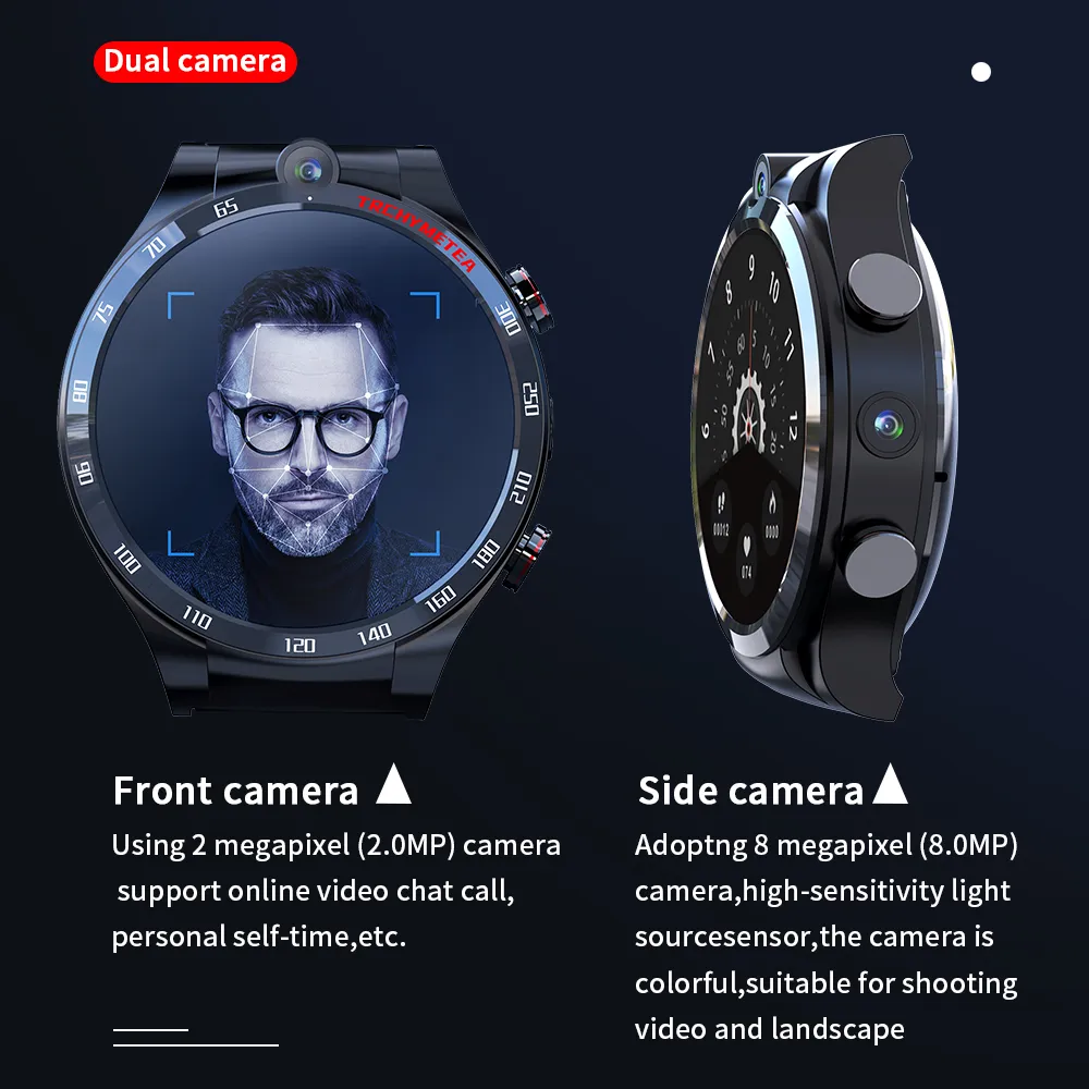 2022 Android 4g Sim Listen Music Smart Watch Smart Watches Men Wifi 128GB Dual Camera Waterproof Mp3 Mp4 Smartwatch Connect Bluetooth Headset From 228 28 DHgate