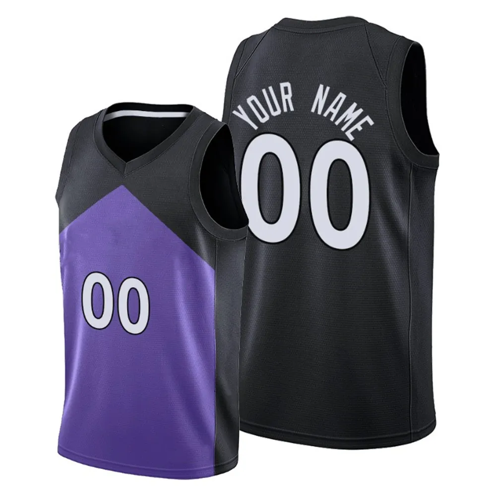 Printed Toronto Custom DIY Design Basketball Jerseys Customization Team Uniforms Print Personalized any Name Number Mens Women Kids Youth Boys Purple black Jersey