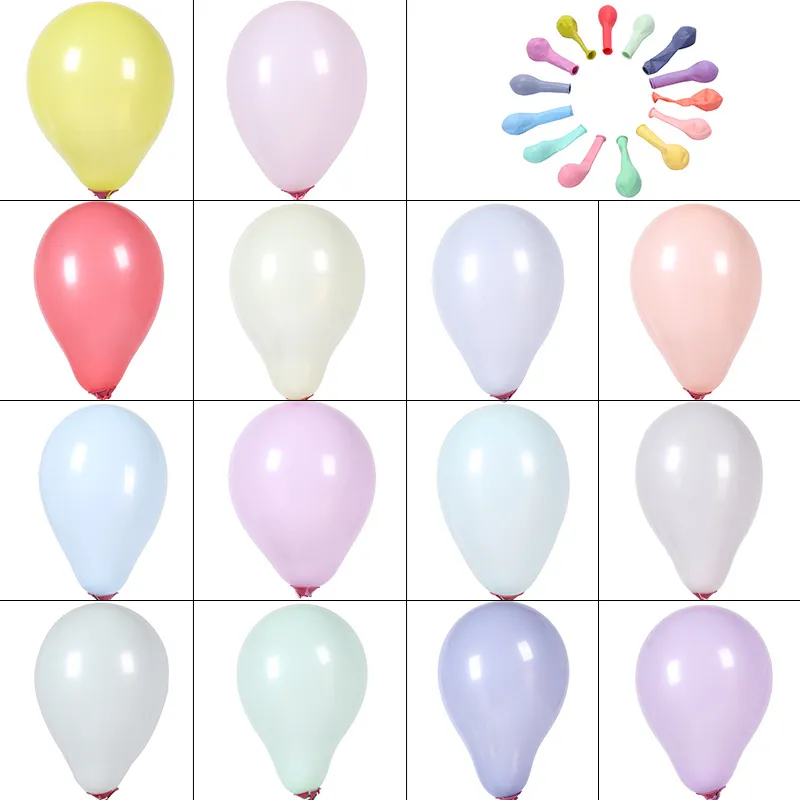 200Pcs 5inch Macaron Pastel Small Balloon Latex Candy Wedding Decorations Birthday Party Decor