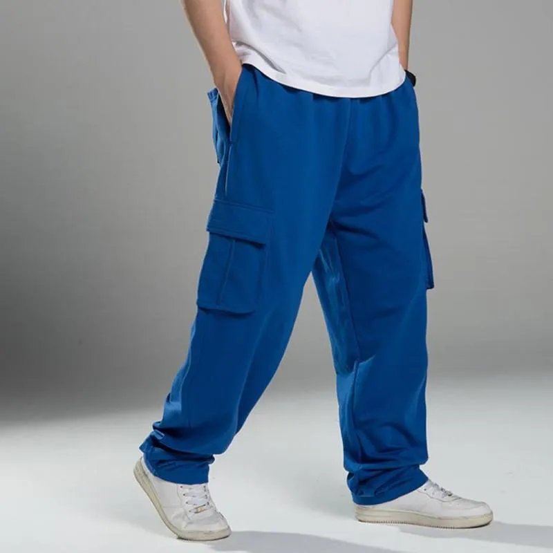 Pantalones para hombres joggers de hip hop para hombres pantanos de chándal para hombres cargas de cargamento informal de pantalones holgados holgados hilipas de hiphop