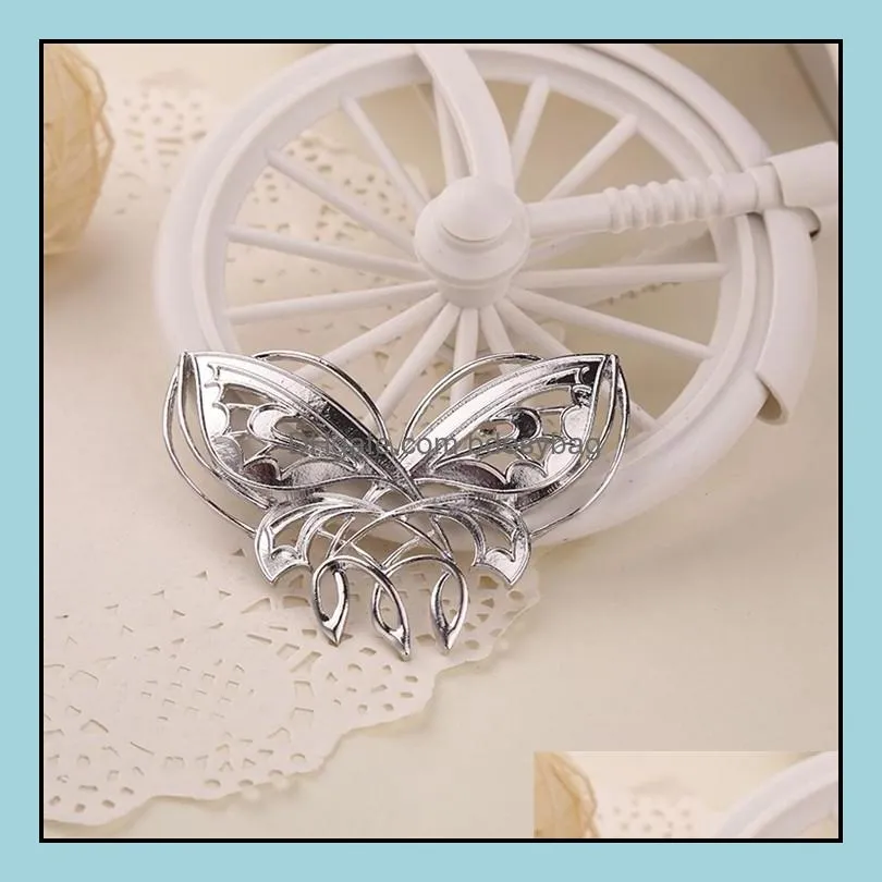 the elves arwen evenstar butterfly brooch pin badge accessories silver color fashion movie jewelry men women whole