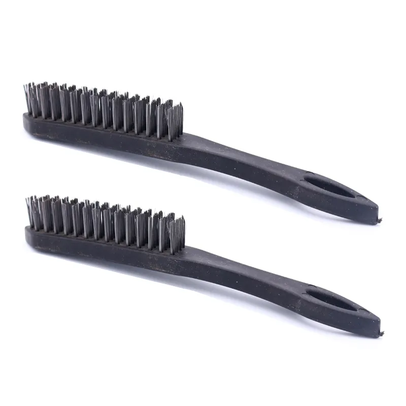 Wholesale custom plastic handle steel wire brush polishing Derusting Brushes