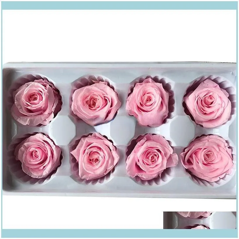 1 High Quality Preserved Flowers Flower Immortal Rose 4 Cm Diameter Mothers Day Gift Of Eternal Life Flower Material, Gift Box1