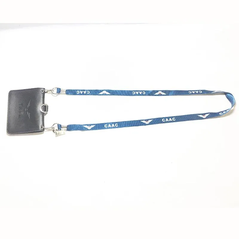 Safety Belts & Accessories Double Layer License ID Card Holder Airline Airplane Lanyard Pilot String Sling Promotion Office Gift For FlightS