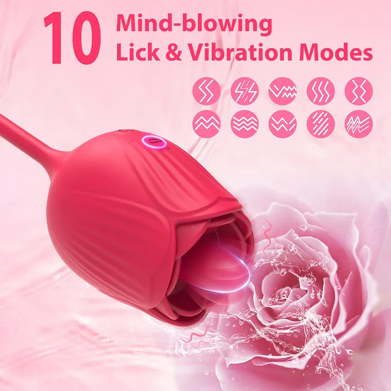 Rose Licking Toy & Vibrator Clitoral Stimulator,... From Qiyue10, $18.23 |  DHgate.Com