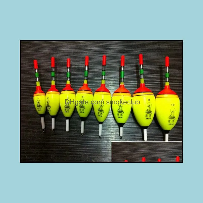 Hot 10-12PCS EVA Awa Floats Fishing float drift awa 1-10# Software material, resistant to squeeze! High quality!