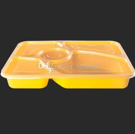 Free shipment Food grade PP material take away food packing boxes high quality disposable bento box for restaurant