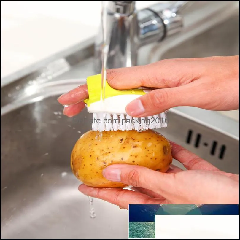 Multifunction Fruit Vegetable Clean Brushes Protect Hand Dirt Easy Cleaning Tools carrot potato Scrubber Kitchen Washing Gadgets