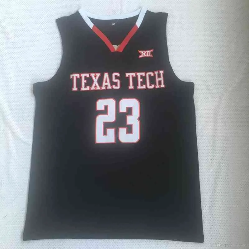 College Basketball 23 Jarrett Culver NCAA Texas Tech stitched mens Jerseys size S-2XL white red black top quality