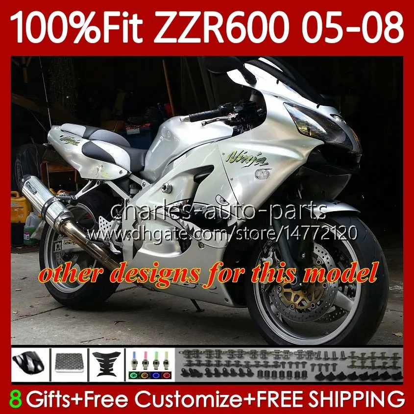 Matte Black Injection Mold 2006 Ninja 636 Fairings For Matte Black Injection Mold 2006 Ninja 636 Fairings For