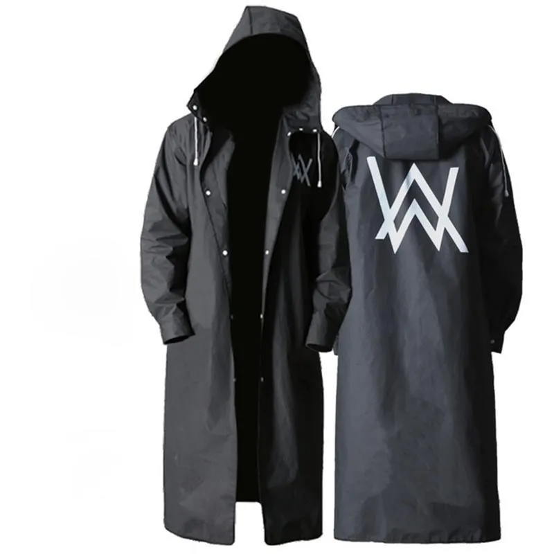 Long Raincoat Women Men WaterproofTravel Portable Ryggsäck Rain Coat Section Waterproof Trench Rain Coat Hooded Big Size 201202