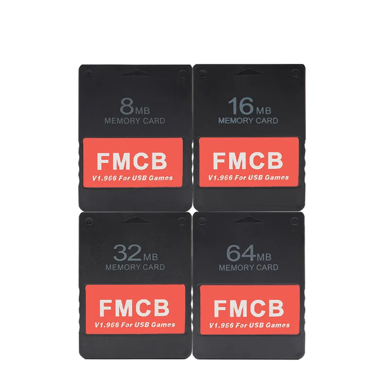 Carte mémoire de jeu FMCB V1.966, 8 mo, 16 mo, 32 mo, 64 mo, pour Console de jeu PS2, PS1, disque dur USB, jeu vidéo rétro