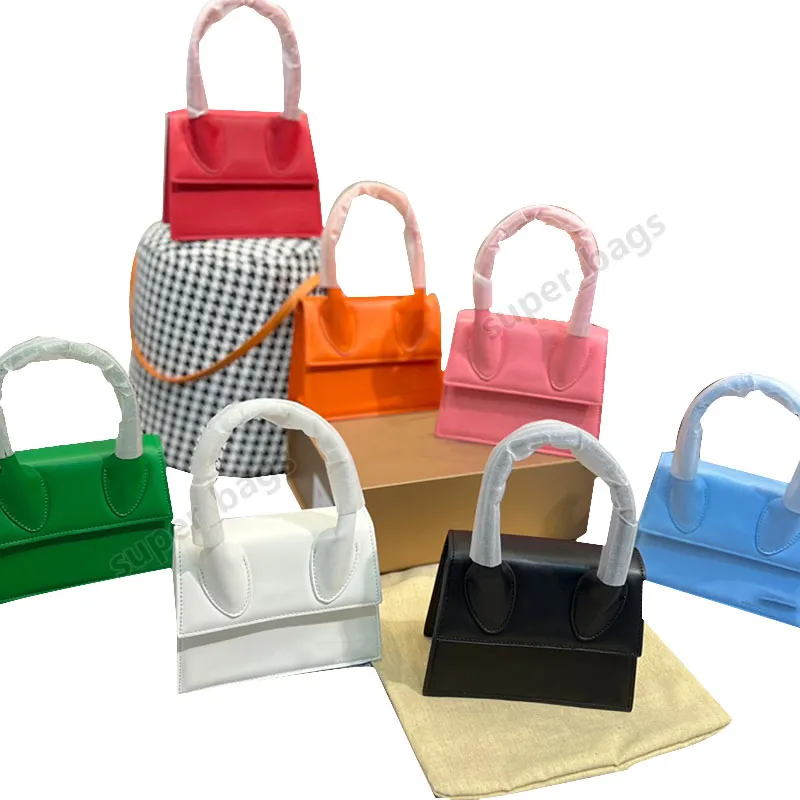 designerväska Le Chiquito Signature minihandväska i läder damväska axelväska 7 färger Storlek 18cm med låda