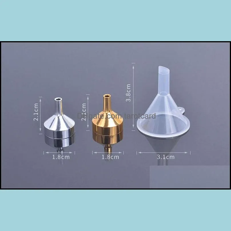 Metal Small Aluminum Mini Funnel For Perfume Transfer Diffuser Bottle Mini Liquid Oil Filling Lab QW7003