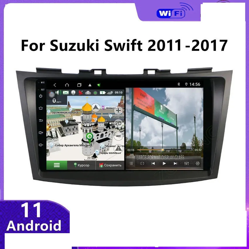 9 inch Android 10 Car Video GPS Navigation System for Suzuki SWIFT 2010-2015 with Bluetooth USB WIFI support SWC