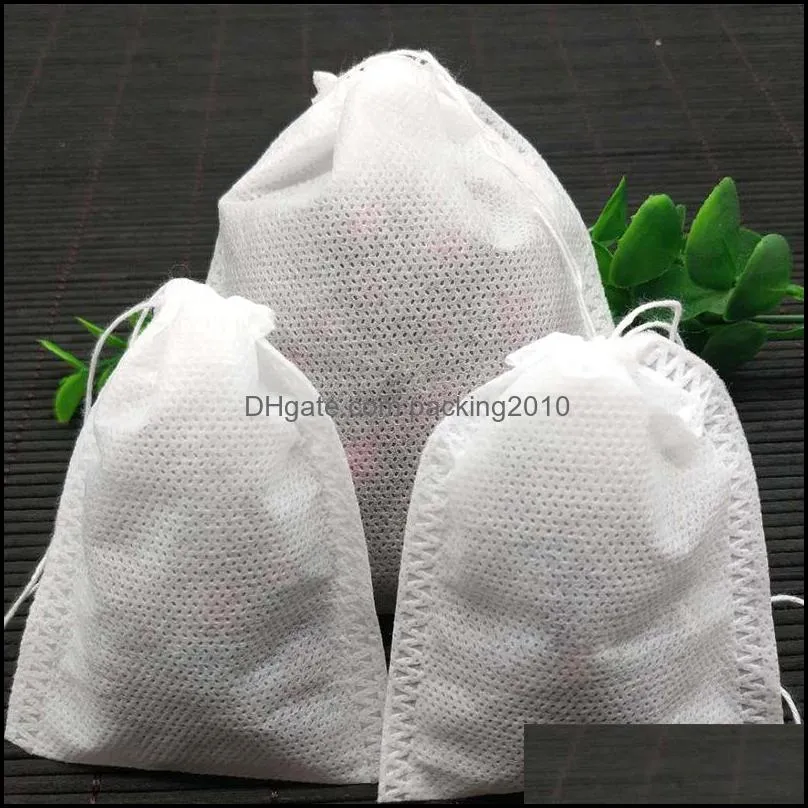 Fashion Hot Empty Teabags Tea Bags String Heal Seal Filter Paper Teabag 5.5 x 7CM for Herb Loose Tea WCW935