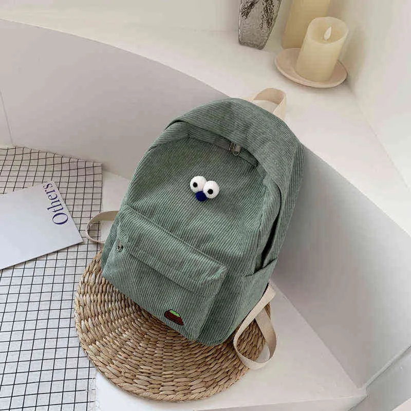 Sırt çantası kadife 2022 Yeni Moda Lisesi Öğrenci Çantaları Kore tarzı sınıf okul çantası sevimli kızlar yaz küçük sırt çantası 220628