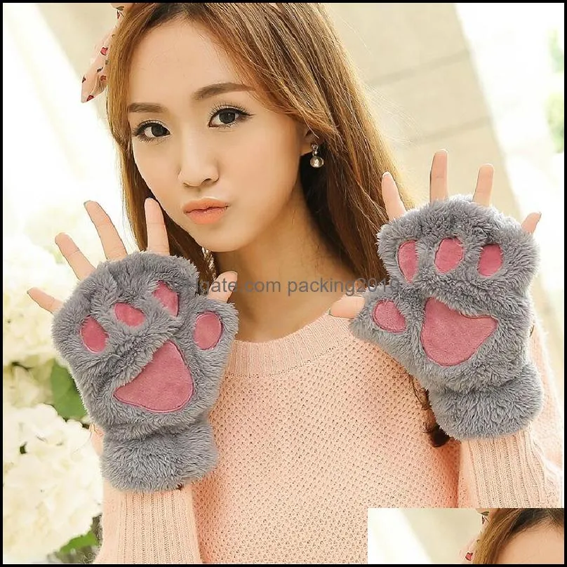 the maid cat mother claw gloves home cosplay accessories anime costume plush glove paw party glovessupplies wq17-wll