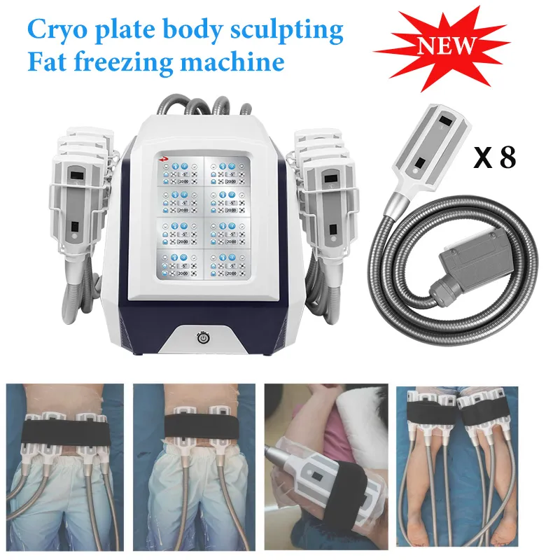 جودة عالية cryo لوحة كول الجسم النحت لا فراغ criolipolisis بلان آلة تجميد الدهون