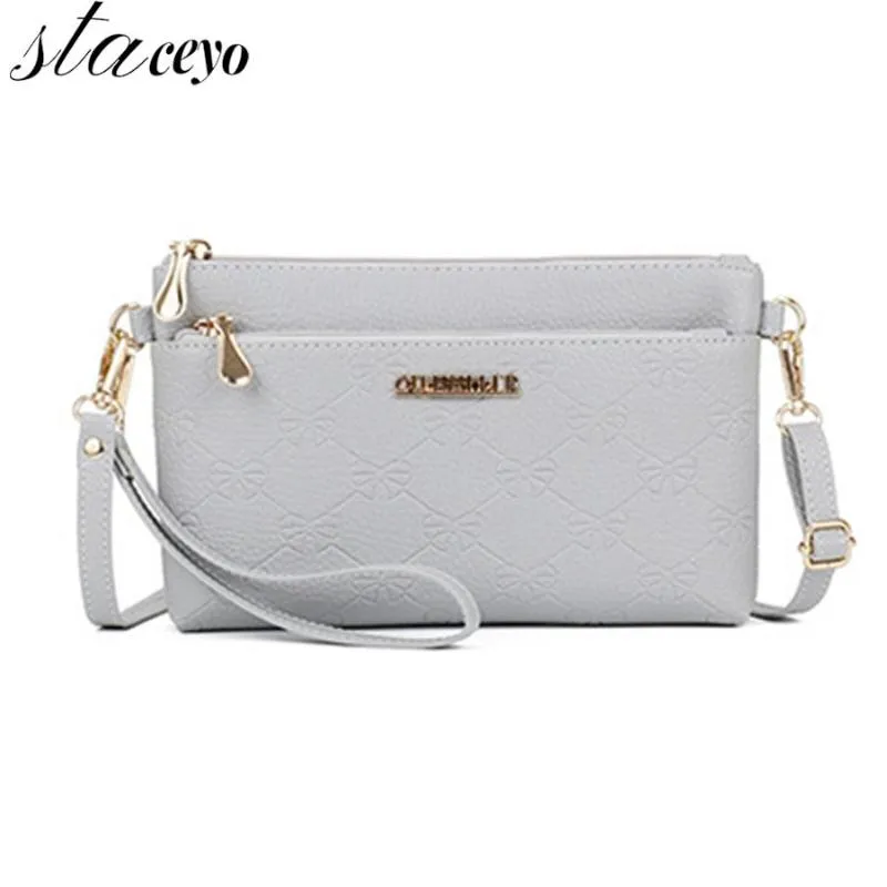 Evening Bags Leather Embossing Shoulder For Women Fashion Multi-function Crossbody Female Bag Comfortable Wrist StrapEvening