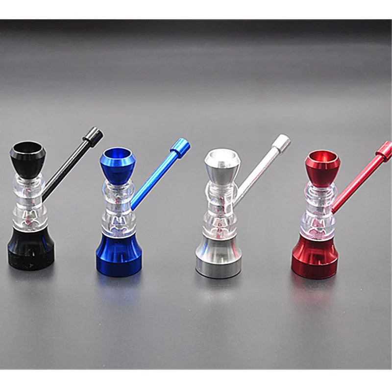 Pipa in metallo Mini bong ad acqua più nuovo gorgogliatore che fuma erba secca Vaporizzatore tabacco torcia butano per vendita al dettaglio o Whoiesale