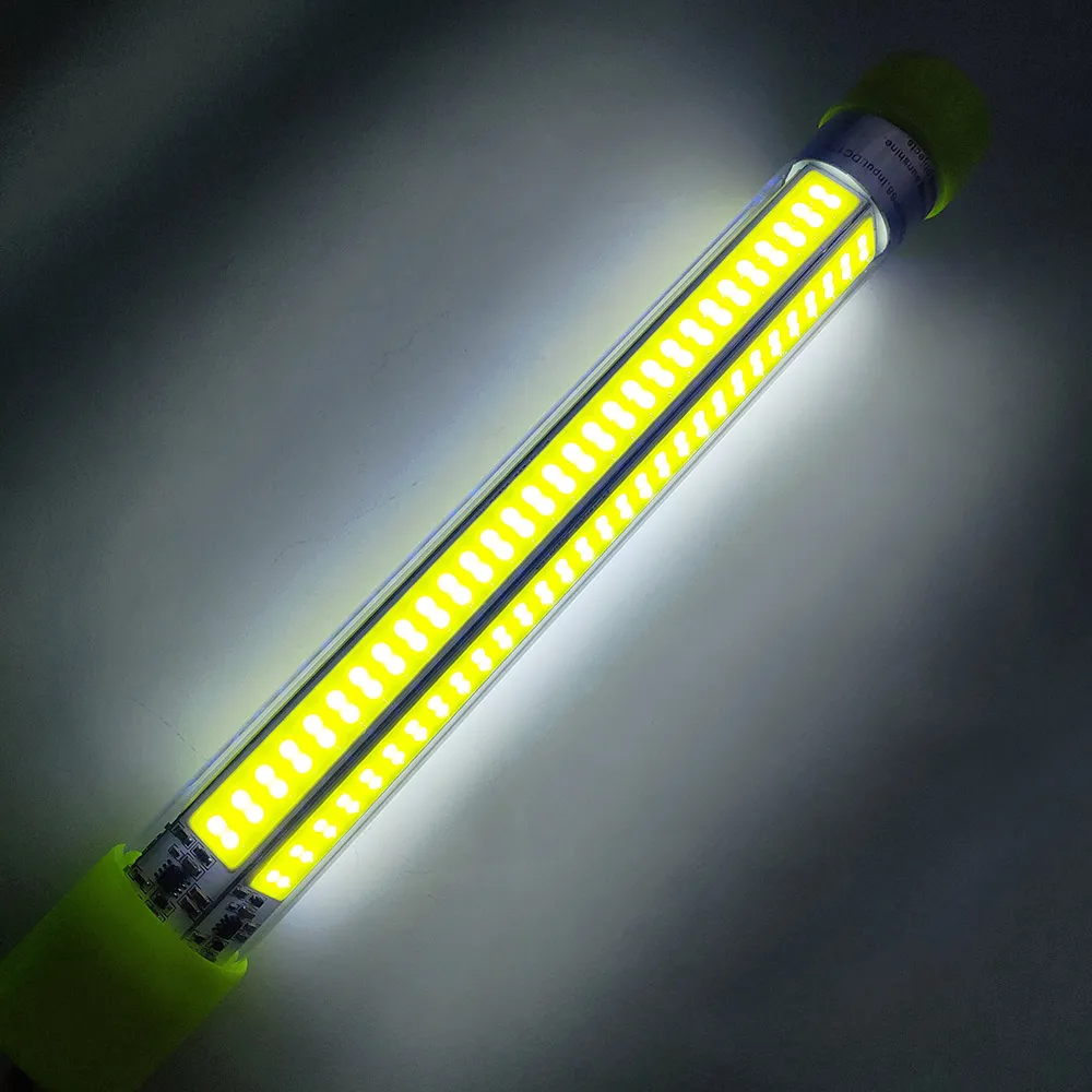 20W COB 12-24 V LED-vissen Lokken Hard Aas 4 Kleuren Jerk Minnow Kwaliteit Professionele Diepte Onderwater 5-10m met 6 M Kabel