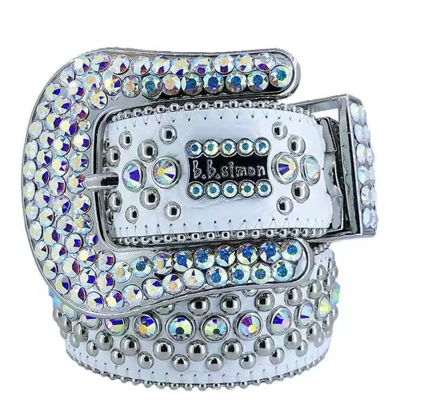 Sparkling Rhinestone Belt - Fashion Diamond Waist Belt for  display picture 3