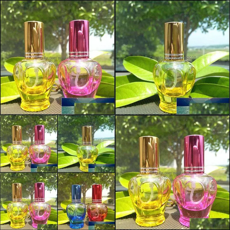 Spray Bottle Travel Cosmetic Containers Stylish Colorful Shape 10ml Empty Refillable Perfume Bottle Random Color 25pcslot1 Factory price expert design