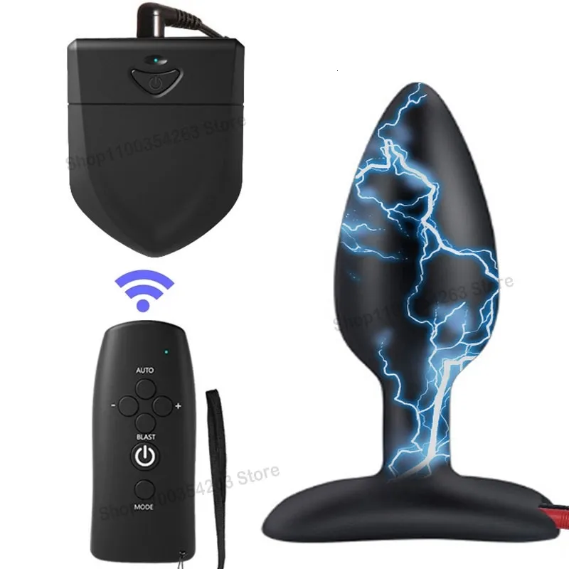 Masseur de jouets sexuels électriques amortisseur anal bougle électro masseur prostate silicone cul petit ensemble bdsm y jouets produits érotiques