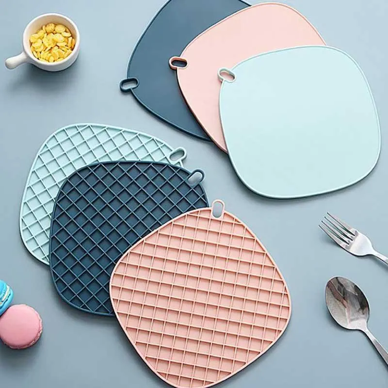 Mats & Pads Anti Scalding Heat Insulation Silicone Tea Cup Pad Kitchen Table Western Food Dish Bowl Tableware Pot Pad