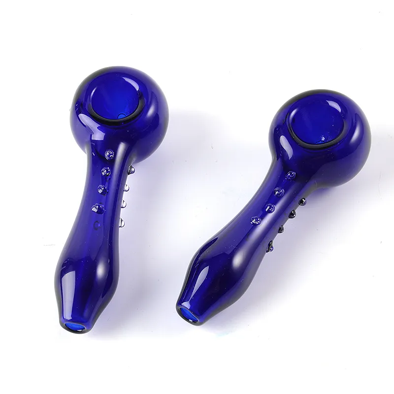 Heady Glass Pipe Thick Pyrex Smoking Pipes Tobacco Spoon Oil Burner Pipe Bubbler Mini Dab Rigs For Oil Wax Concentrate