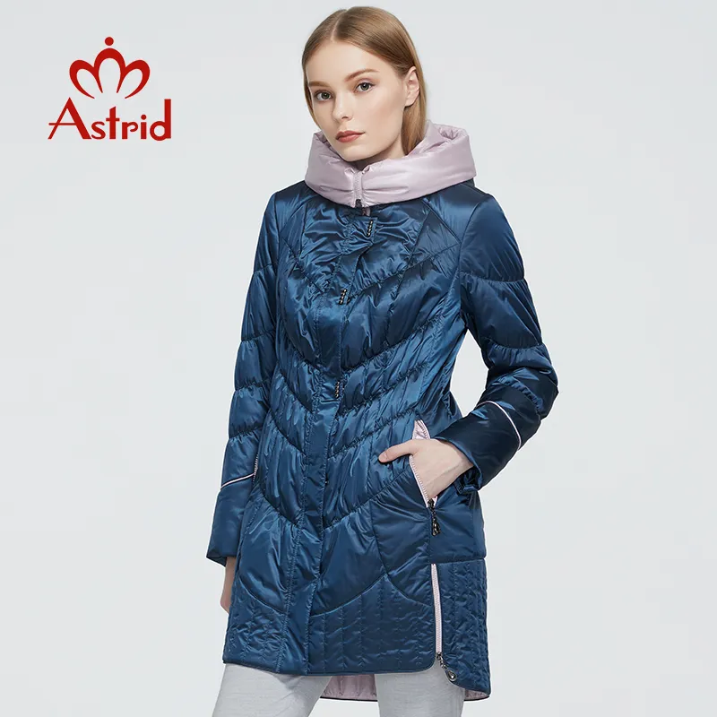 Astrid giacca invernale donna cappotto Casual femminile Parka Cappotti con cappuccio femminile solido ucraina Plus Size fashion style ZM5810 201027