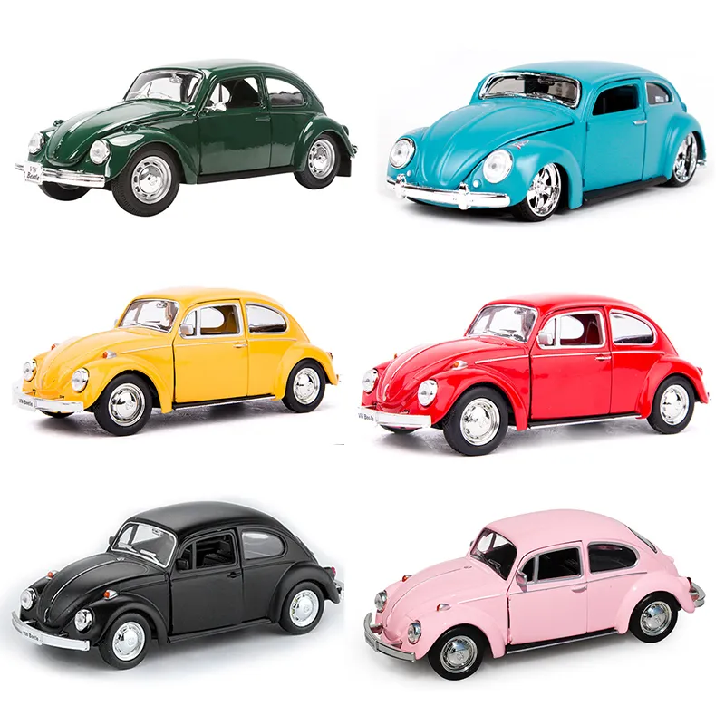 Maisto 1/24 Volkswagen Beetle Diecast Alloy Classic Car Modelo 1/36 1967 Versão Coleciona Simulation Car Toys Children Gifts 220701