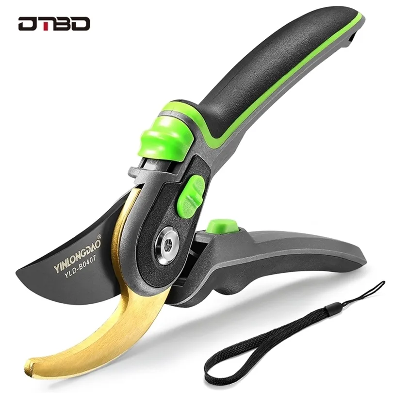 DTBD Plant Trim Horticulture Pruner Cut Secateur Shrub Garden Scissor Tool Branch Shear Orchard Pruning Shears Folding Saw Set 210719